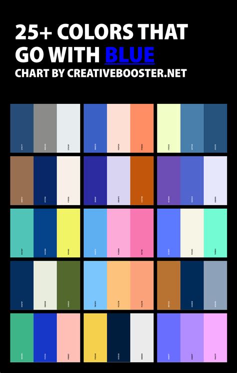what goes well with dark blue